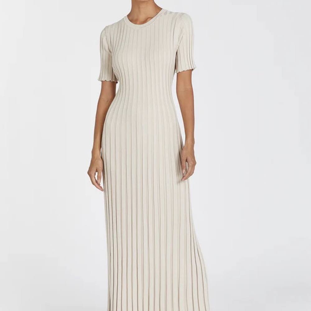 DISSH ADA STONE SHORT SLEEVE MIDI